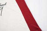 DAXUEN Loose-fit short-sleeved colour-blocked t-shirt