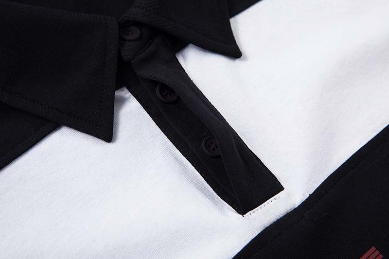DAXUEN Color-blocked oversized polo shirt