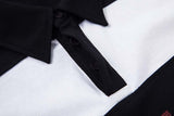 DAXUEN Color-blocked oversized polo shirt