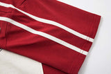 DAXUEN Loose-fit short-sleeved colour-blocked t-shirt
