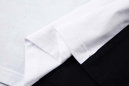 DAXUEN Color-blocked oversized polo shirt