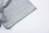 DAXUEN Oversized short-sleeved polo shirt with graphic print
