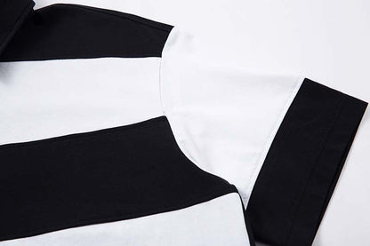 DAXUEN Color-blocked oversized polo shirt