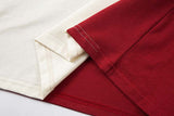 DAXUEN Loose-fit short-sleeved colour-blocked t-shirt