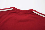 DAXUEN Loose-fit short-sleeved colour-blocked t-shirt