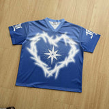 DAXUEN Loose-fitting short-sleeved jersey top with graphic design