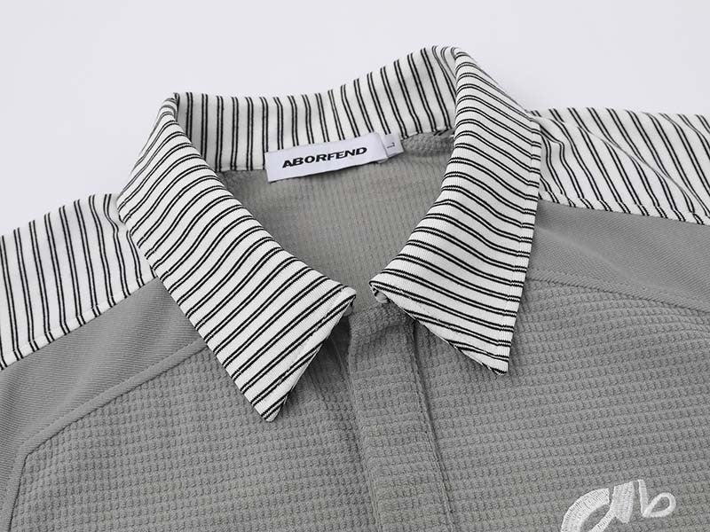 DAXUEN Short-sleeved polo shirt with striped panels