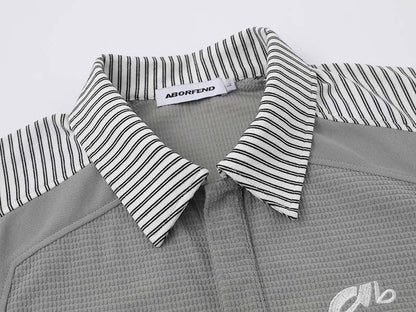 DAXUEN Short-sleeved polo shirt with striped panels