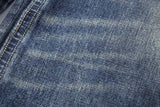 DAXUEN Distressed wide-leg jeans with tiger stripe pattern