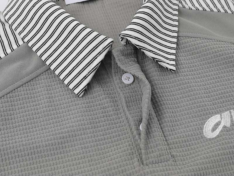 DAXUEN Short-sleeved polo shirt with striped panels