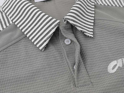 DAXUEN Short-sleeved polo shirt with striped panels