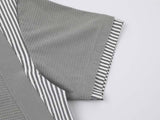 DAXUEN Short-sleeved polo shirt with striped panels