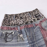 DAXUEN High-waisted wide-leg trousers with trompe l'oeil design