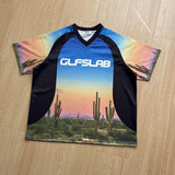 DAXUEN Desert landscape print short-sleeved graphic T-shirt