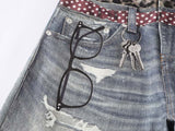 DAXUEN High-waisted wide-leg trousers with trompe l'oeil design