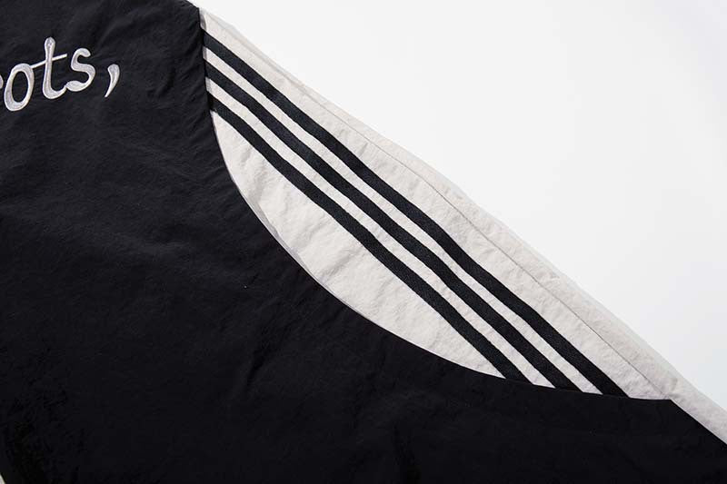 DAXUEN Color-blocked wide-leg track pants