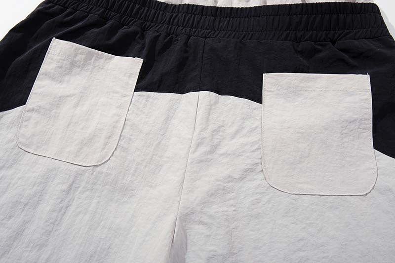 DAXUEN Color-blocked wide-leg track pants