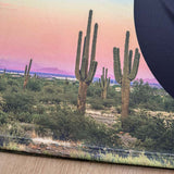 DAXUEN Desert landscape print short-sleeved graphic T-shirt