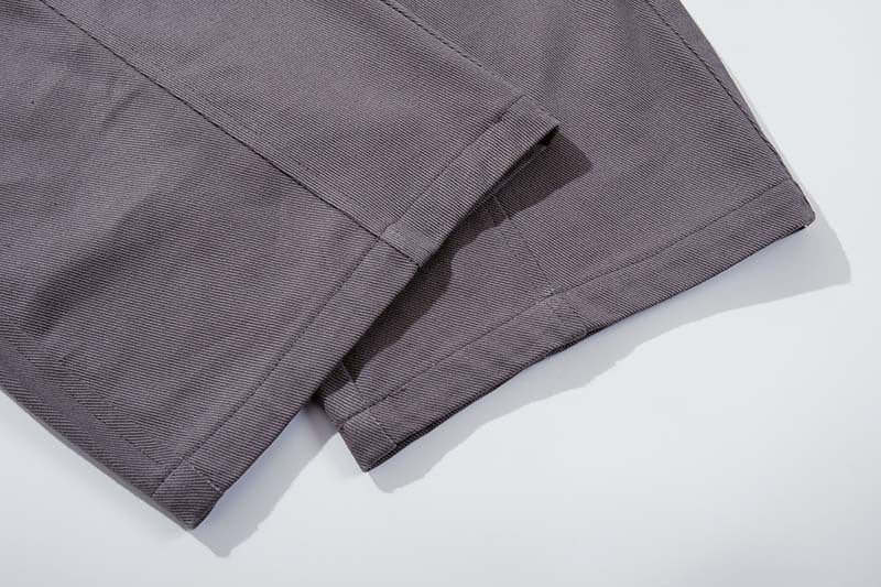 DAXUEN Dark grey women's flared pants with graphic details