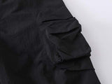 DAXUEN Unisex wide-leg cargo pants with utility pockets and embroidery