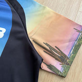 DAXUEN Desert landscape print short-sleeved graphic T-shirt