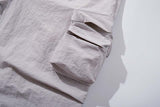 DAXUEN Unisex wide-leg cargo pants with utility pockets and embroidery