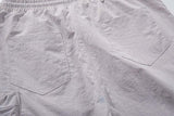 DAXUEN Unisex wide-leg cargo pants with utility pockets and embroidery