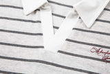 DAXUEN Relaxed fit short-sleeved striped polo shirt