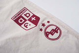 DAXUEN Wide-leg pants with red cross graphic and adjustable drawstrings