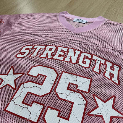 DAXUEN Relaxed fit short-sleeve mesh jersey with flame graphics
