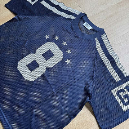 DAXUEN Sporty short-sleeved mesh t-shirt with graphics