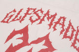 DAXUEN Oversized mesh jersey T-shirt with gothic graphics