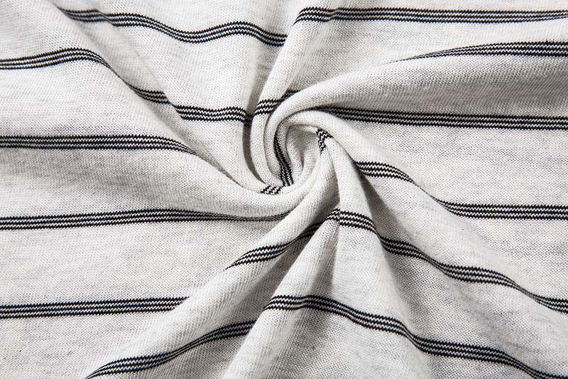 DAXUEN Relaxed fit short-sleeved striped polo shirt