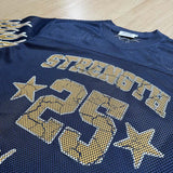 DAXUEN Relaxed fit short-sleeve mesh jersey with flame graphics