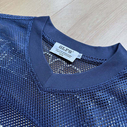 DAXUEN Relaxed fit short-sleeve mesh jersey with flame graphics