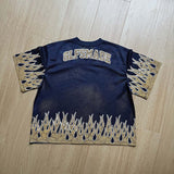 DAXUEN Relaxed fit short-sleeve mesh jersey with flame graphics