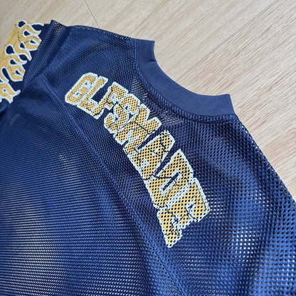 DAXUEN Relaxed fit short-sleeve mesh jersey with flame graphics