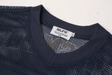 DAXUEN Relaxed fit short-sleeve mesh jersey with flame graphics