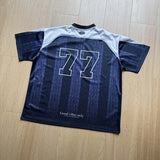 DAXUEN Oversized short-sleeved t-shirt with tire track pattern and graphics