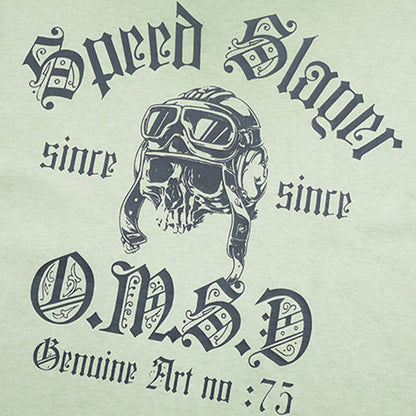 DAXUEN Oversized vintage graphic t-shirt with snake and skull design