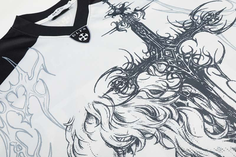 DAXUEN Oversized short-sleeved graphic T-shirt