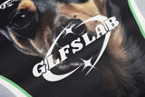 DAXUEN Short-sleeve athletic V-neck T-shirt with dog graphic