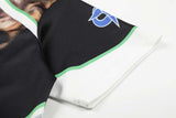 DAXUEN Short-sleeve athletic V-neck T-shirt with dog graphic
