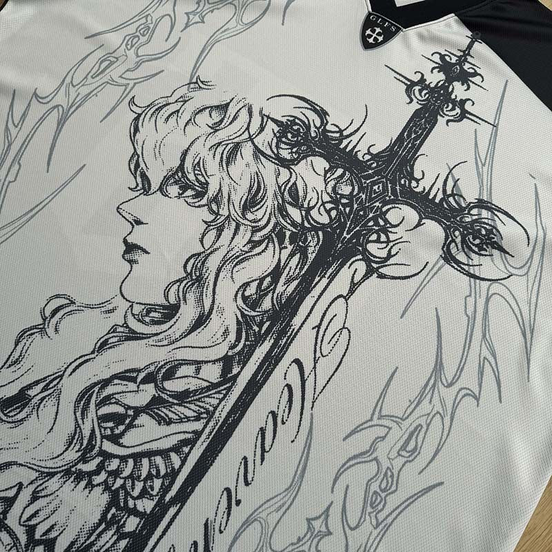 DAXUEN Oversized short-sleeved graphic T-shirt