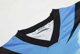 DAXUEN Sky blue short-sleeved graphic t-shirt featuring a dog