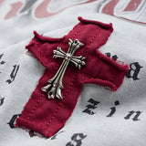DAXUEN Distressed oversized short-sleeved t-shirt with graphics