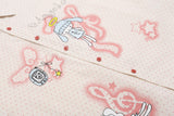 DAXUEN Beige short-sleeved button-up shirt with polka dots