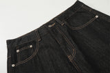 DAXUEN Wide-leg loose-fit denim pants
