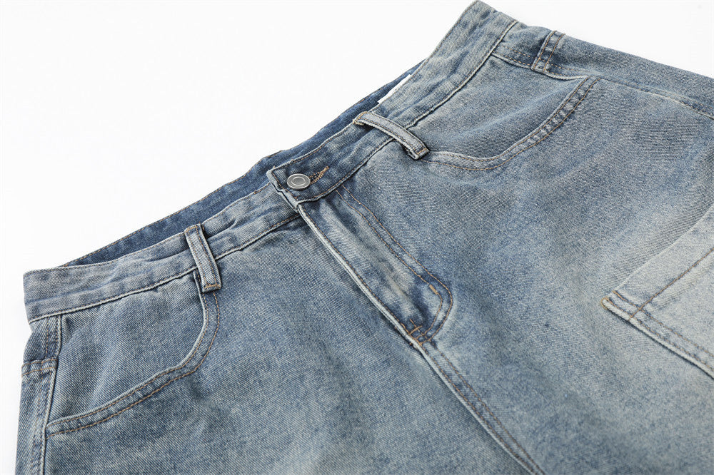 DAXUEN Denim shorts with multiple pockets and a relaxed fit