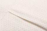 DAXUEN Beige short-sleeved button-up shirt with polka dots
